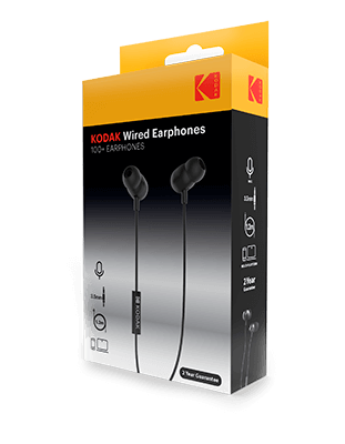 auriculares con cable micrófono Kodak 100+ Earphones